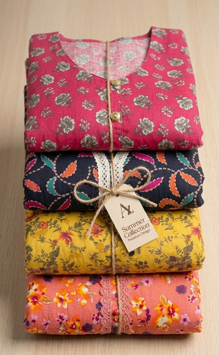 Summer Cotton 2PC Sticthed - Pairs Of 5 Sticthed 2Pc Suits