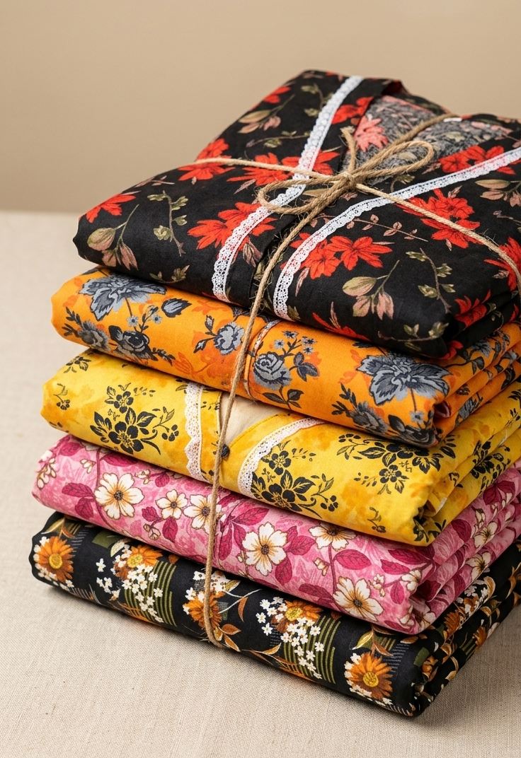 Summer Cotton 2PC Sticthed - 5 Pairs